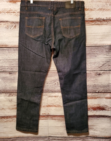 NWOT Victorious Raw Denim Straight Darkwash Jeans - Picture 2 of 4